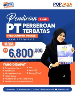Jasa Pendirian PT, Jasa Pembuatan PT, Jasa Pengurusan PT, Jasa Perizinan PT