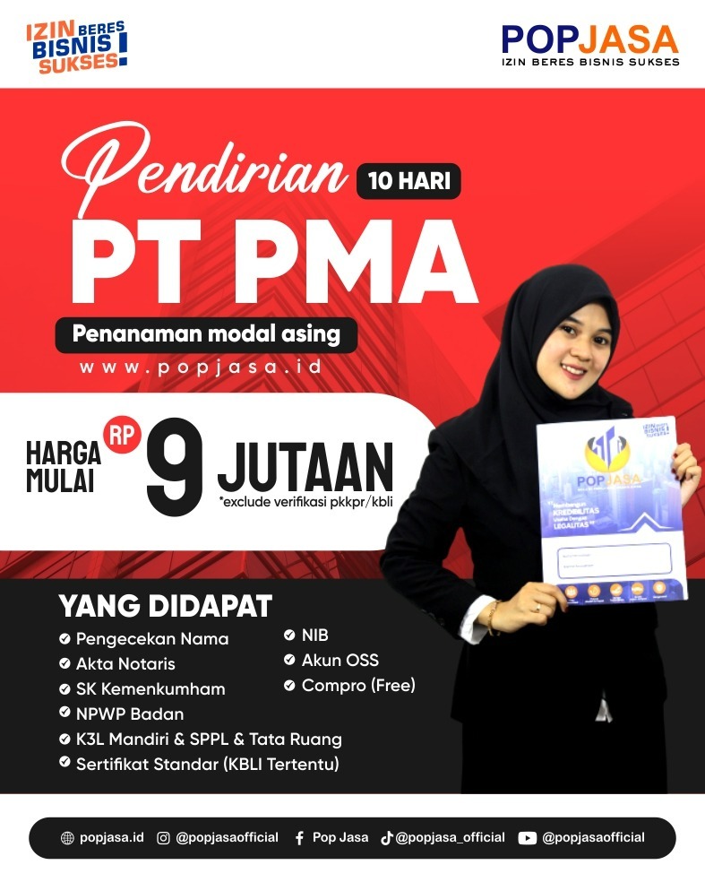 Jasa Pendirian PT PMA